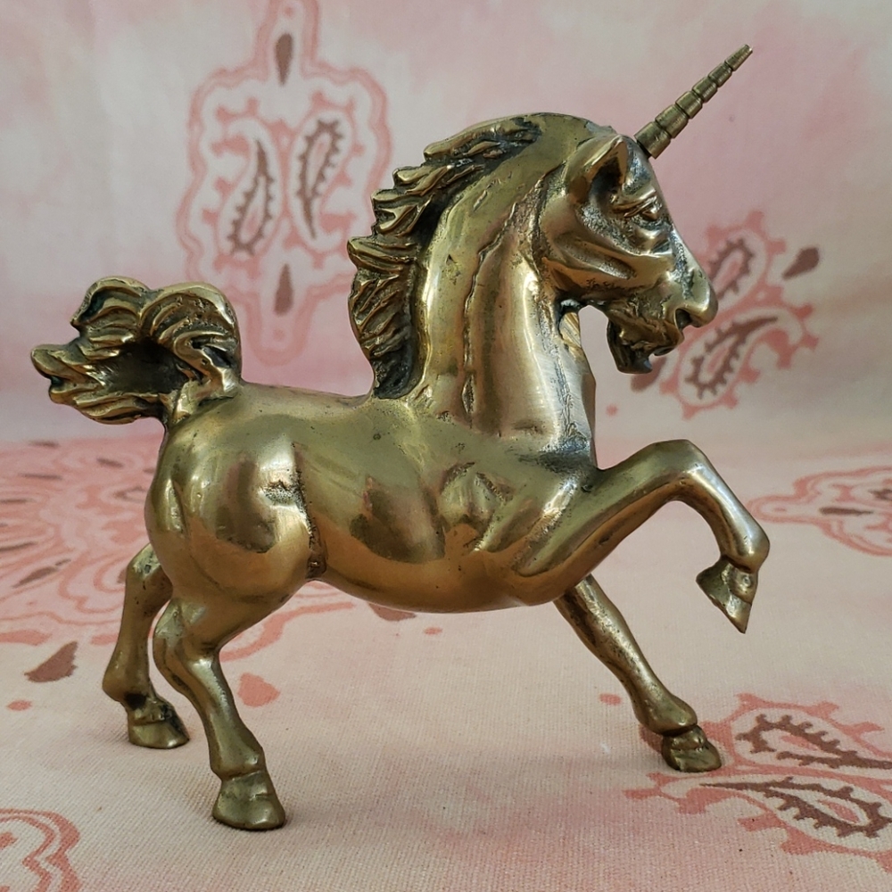 Vintage Brass Unicorn - Picture 12 of 12